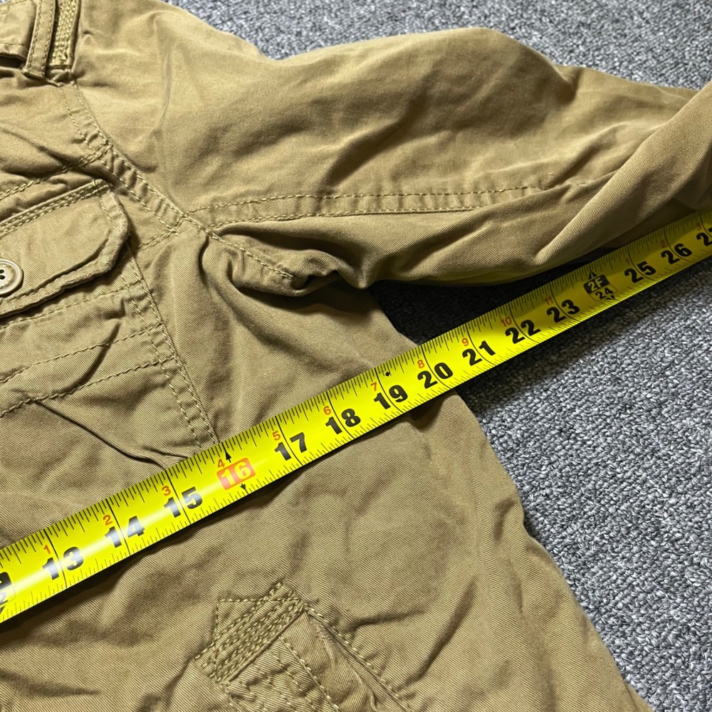American Eagle Outfitters Field Jacket XS Tan Hooded Military Utility Coat - Picture 8 of 9